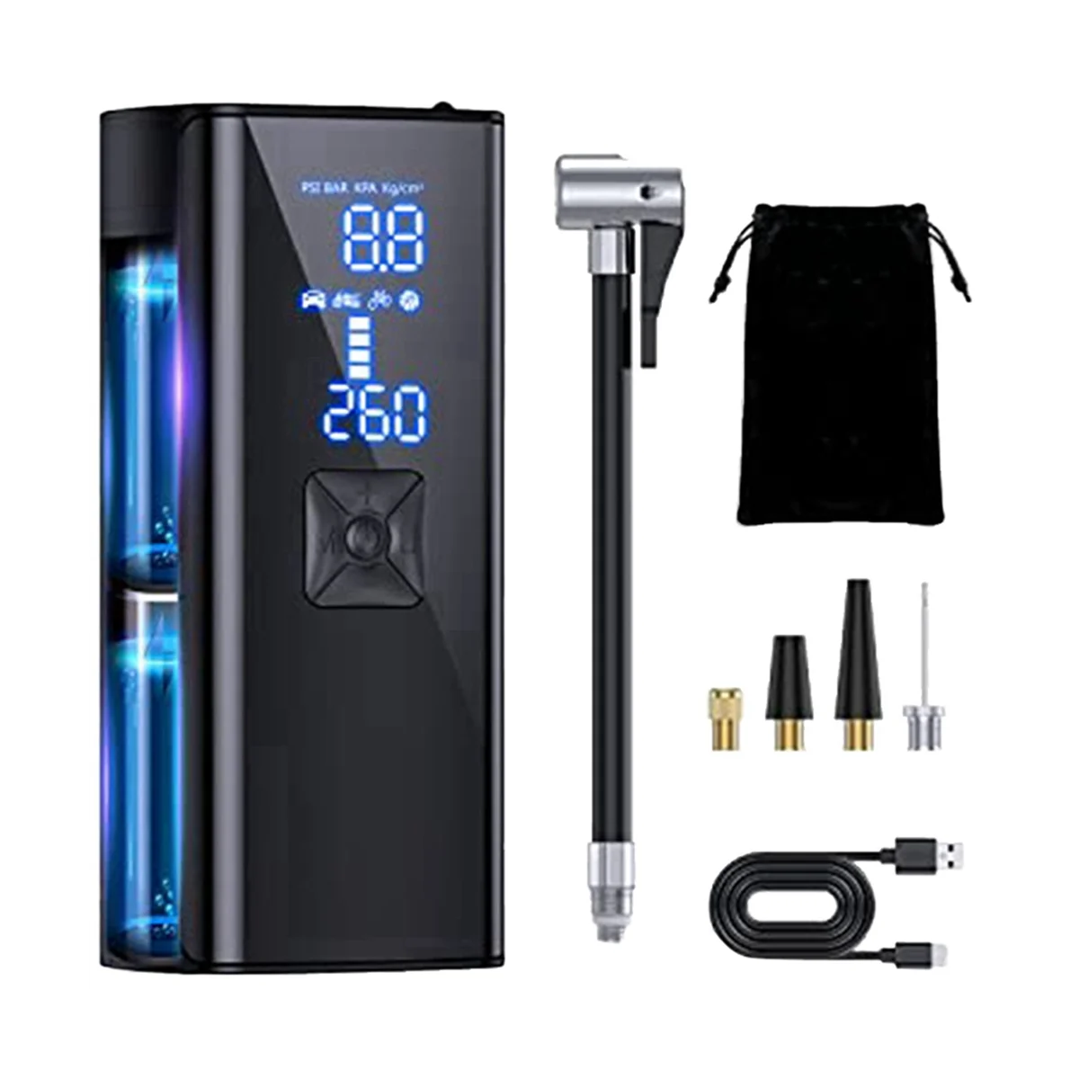 Tire Inflator Portable Air Compressor, 150PSI Portable Air Pump for Car Tires with 10000MAh Battery