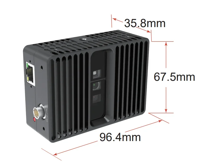 Machine Vision Industrial Camera VGA Resolution, 2M RGB 3D Camera ToF for Volume Measurement, 3D Inspection and AGV