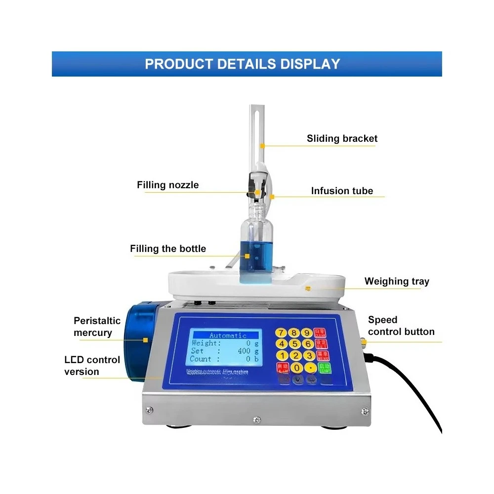 Automatic small quantitative liquid essential oil nail polish filling machine is accurate