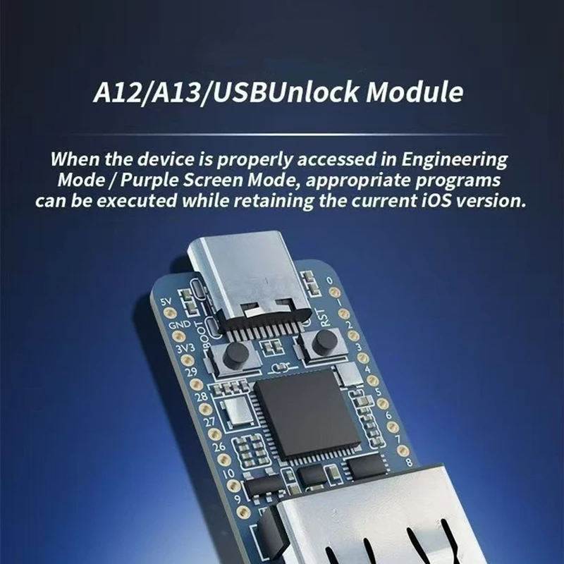 DT21 USB Unlock Tool Type-C, A12/A13 Chip Engineering Mode Module, Mobile Phone Debugging Device for Repair