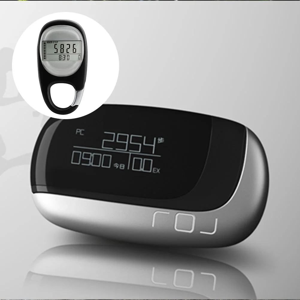 Fitness Information Tool Pedometer with Key Chain Sports Accessories Electronic Mountain Climbing Step Counter