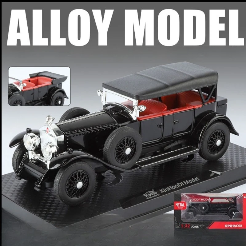

1/32 alloy classic car model car, rebound sound and light toy car, simulation car, old-fashioned sedan, boy car