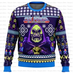 Skeletor Masters of the Universe Ugly Christmas свитер с героями мультфильмов аниме для женщин и мужчин пуловеры топы модная толстовка с капюшоном для пар