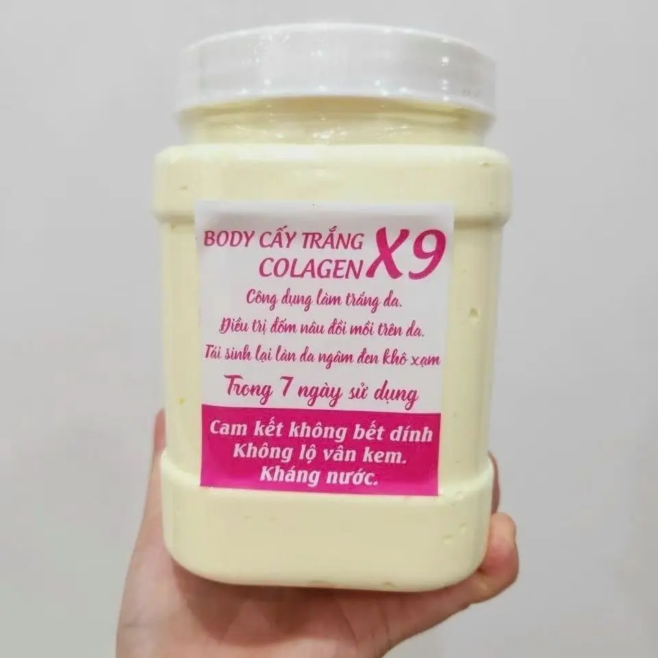

Vietnam Kem body cay trang colgen x9 hu 1kg hon