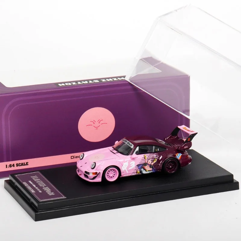 MINI STATION 1:64 911 RWB964 Die cast alloy simulation car model with Dragon Ball coating, a favorite gift and souvenir for boys