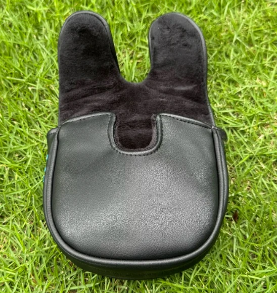 New Golf Putter Cap Cover  Semicircular Binaural  Insert Putter Cover Calfskin Magnetic Club Cover