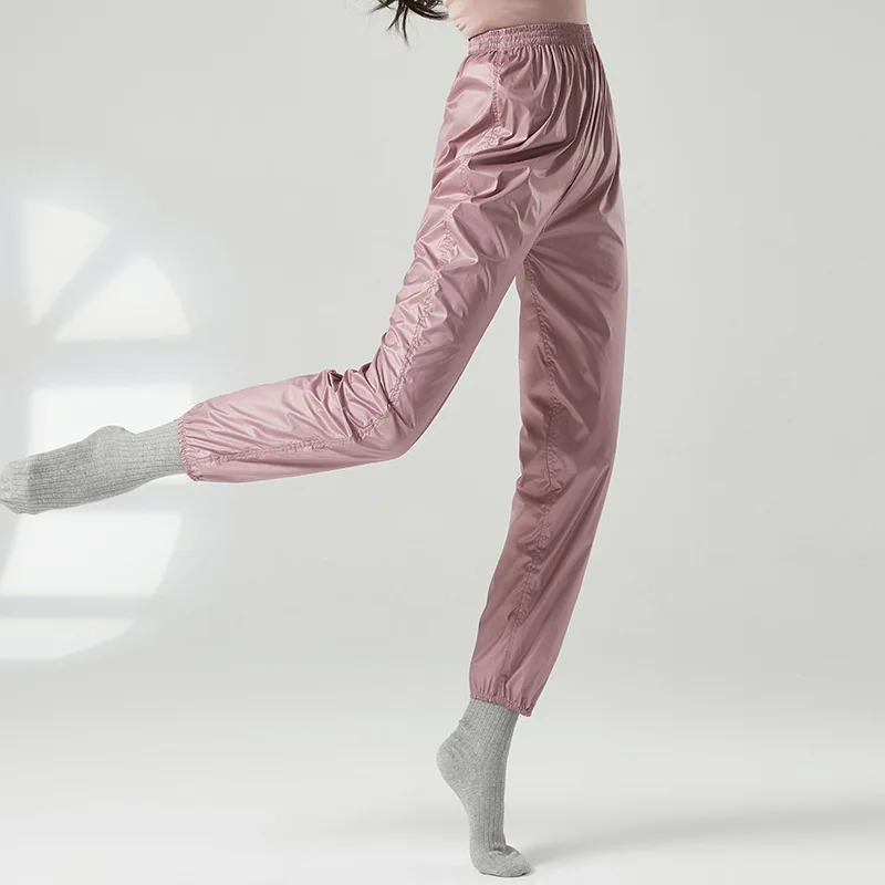 Calças de balé mulher yoga leggings fitness calças de yoga meninas calças esportivas dança náilon aquecer fitness feminino