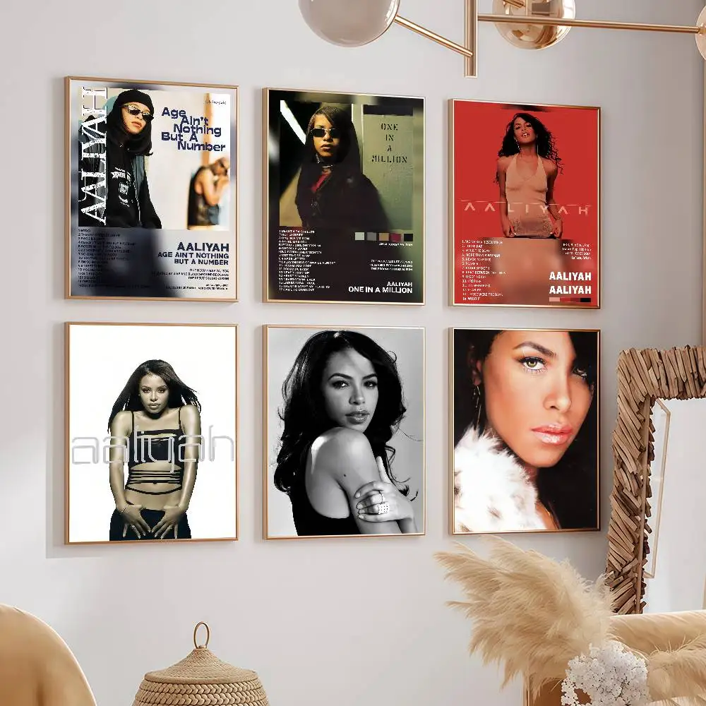 Singer A-Aaliyah Posters Dormitory Decorations Bedroom And Living Room Wall Murals Souvenirs
