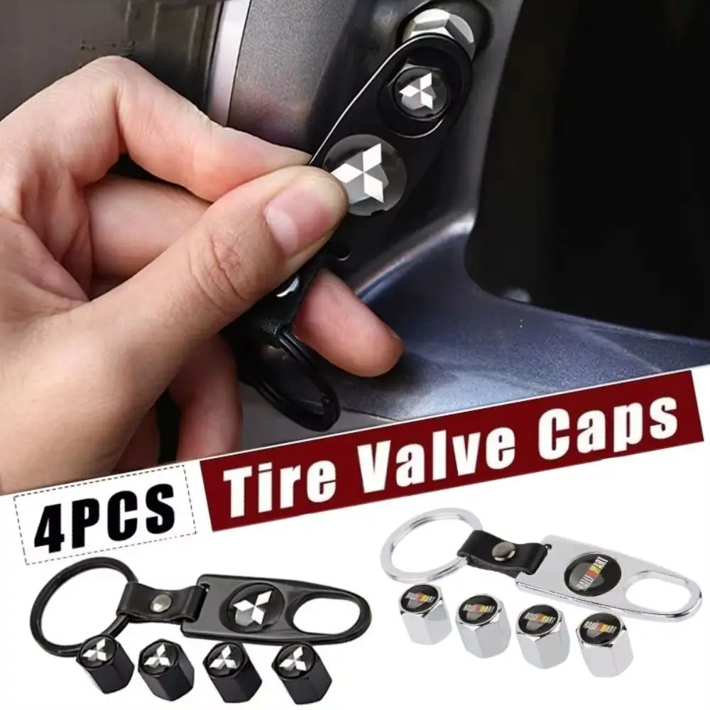 

Car Tire Valve Stems Cap Tire Valve Wheel Stem Airdust Covers For Mitsubishi Ralliart ASX Lancer Pajero Outlander Galant Mirage