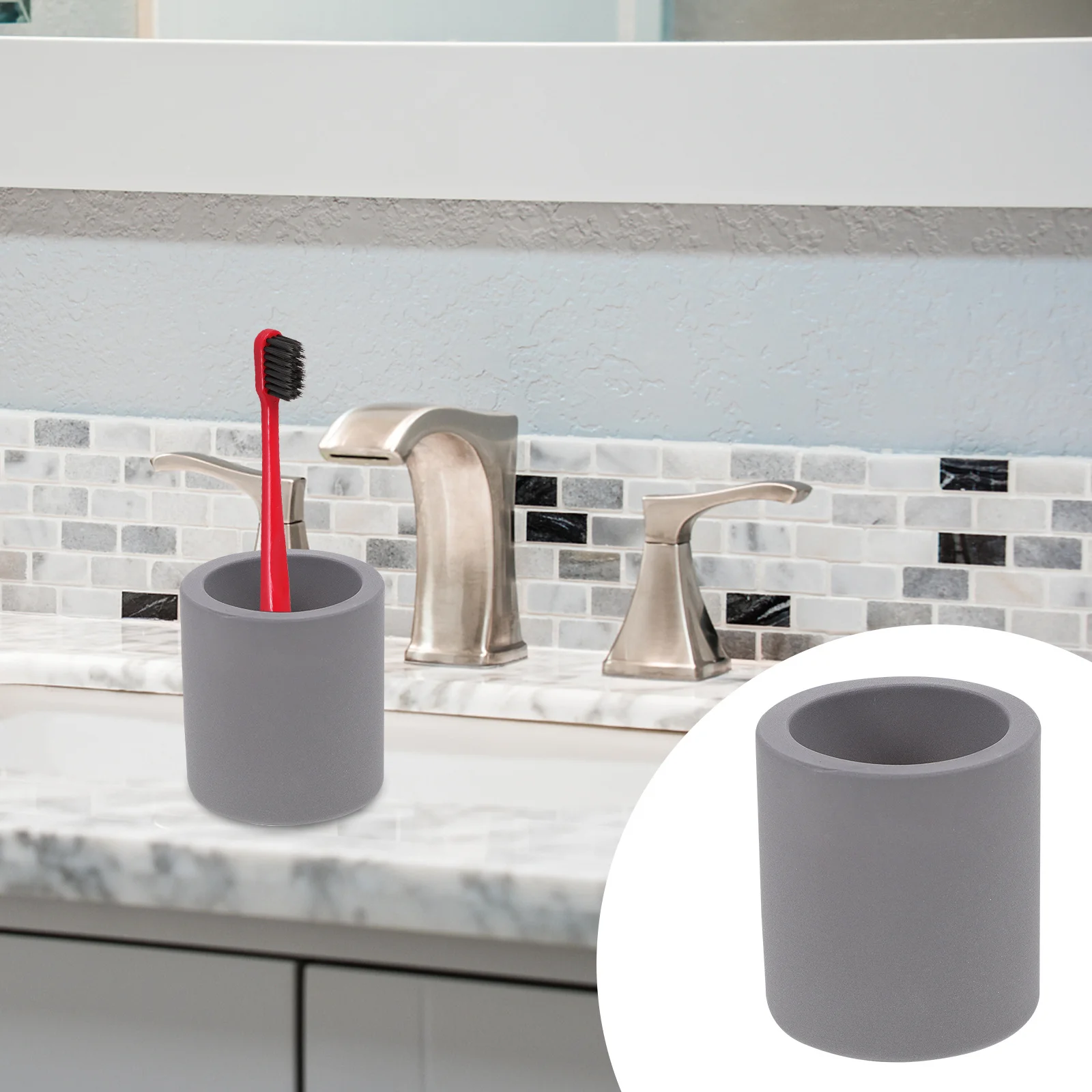 

1pc Toothbrush Holder Stable Diatomite Hygroscopic Household Organizer Home Bathroom Supplies Storage Stands Rack Pedestal Stand