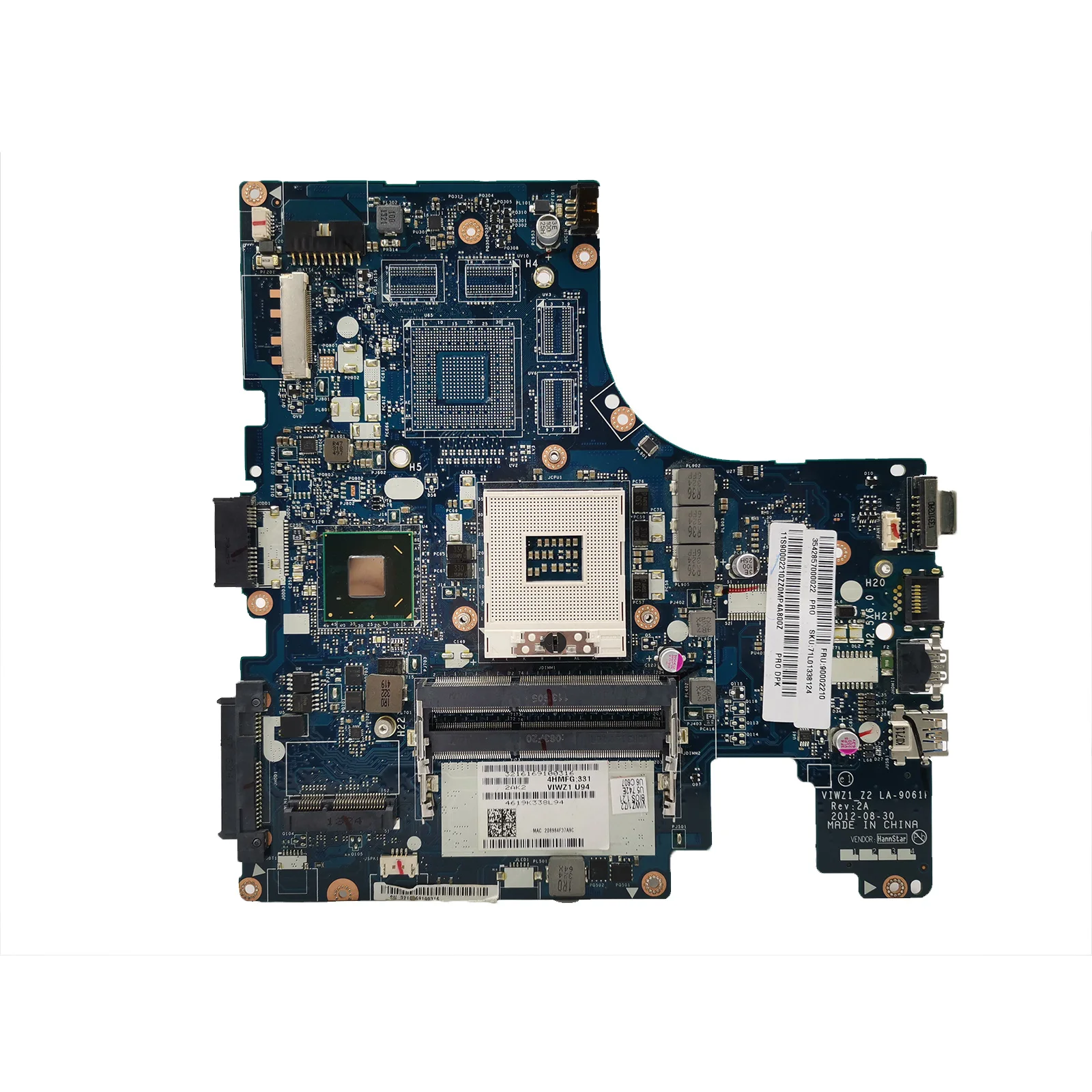 AKEMY  VIWZ1_Z2 LA-9061P Mainboard For Lenovo IdeaPad Z500 Z400 Laptop Motherboard HM76 FRU 90002108 DDR3 100% test work 