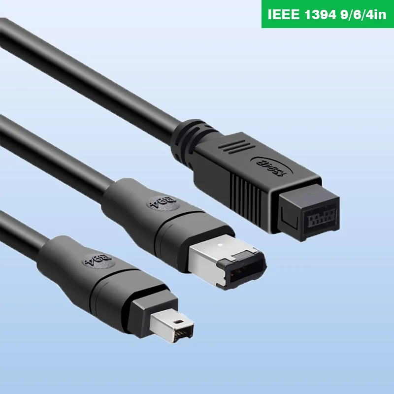 

IEEE1394A Data Cable 4P/6P/9P Acquisition Card Industrial Camera Connection Line 1394 Live Wire Changed From Big To Small.