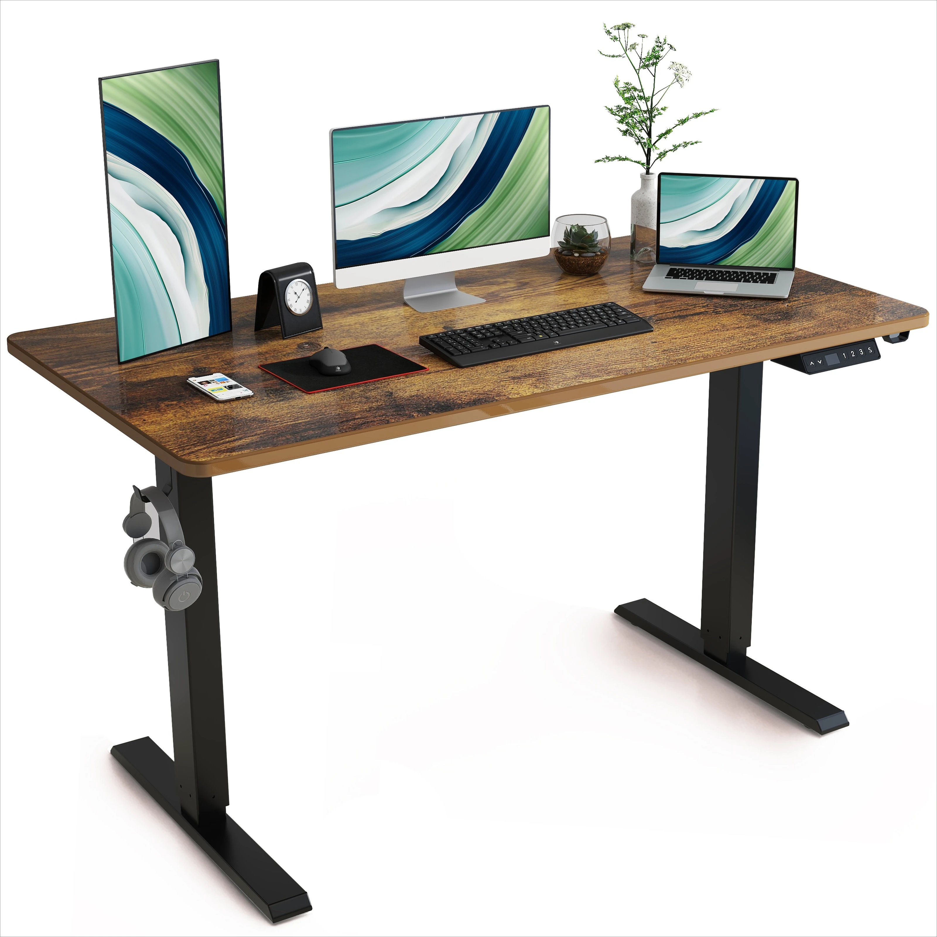 Modern Design Smart Office Furniture Electric Height Adjustable Standing Desk Computer Use Lifting Desk Steel Anti-Scratch