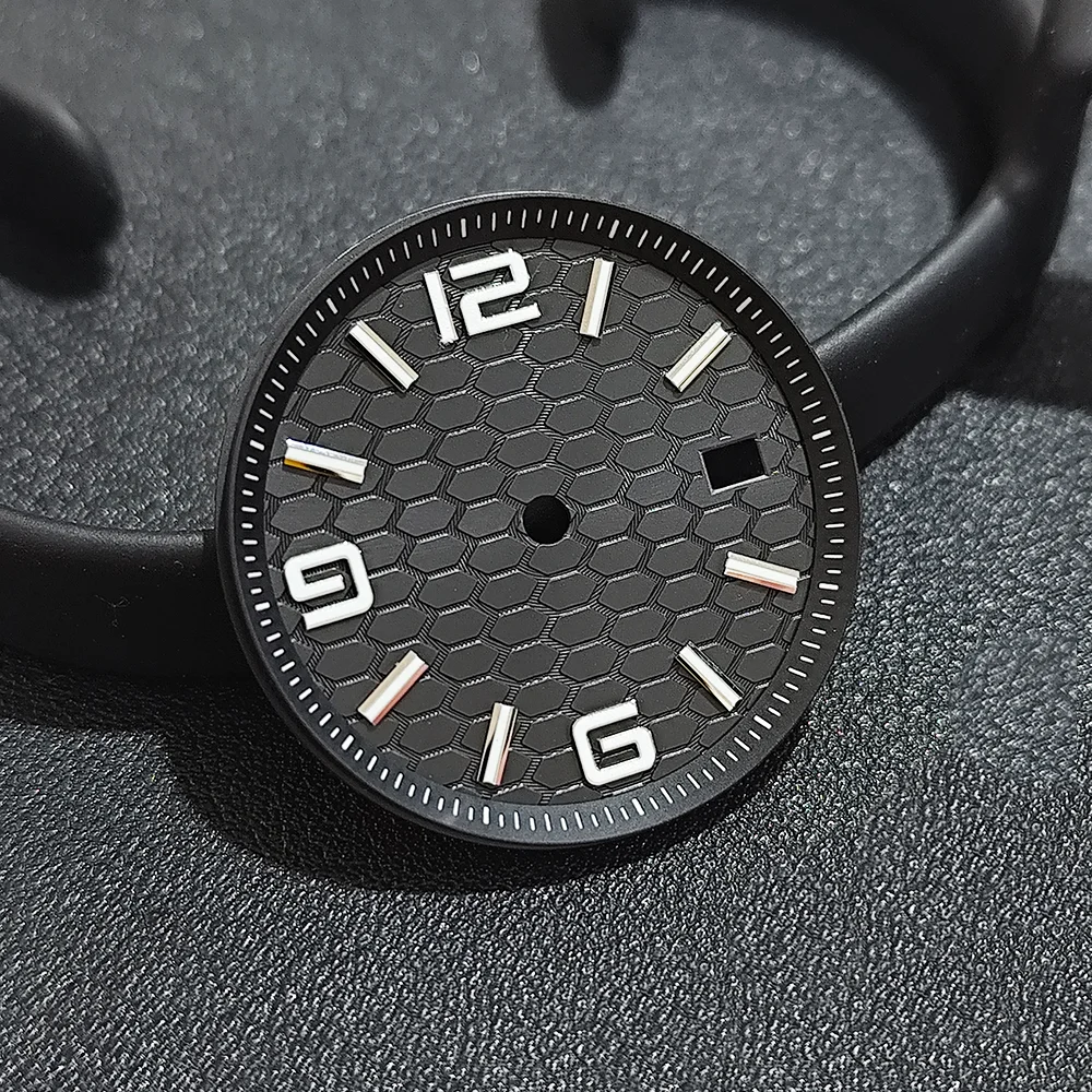 NH35 الهاتفي 33.8 مللي متر الهاتفي 39.5 مللي متر ساعة ل NH35 حركة الياقوت الساعات صندوق كامل الجسم مرآة 33.8 مللي متر الطلب NH35 بطلب اكسسوارات #3