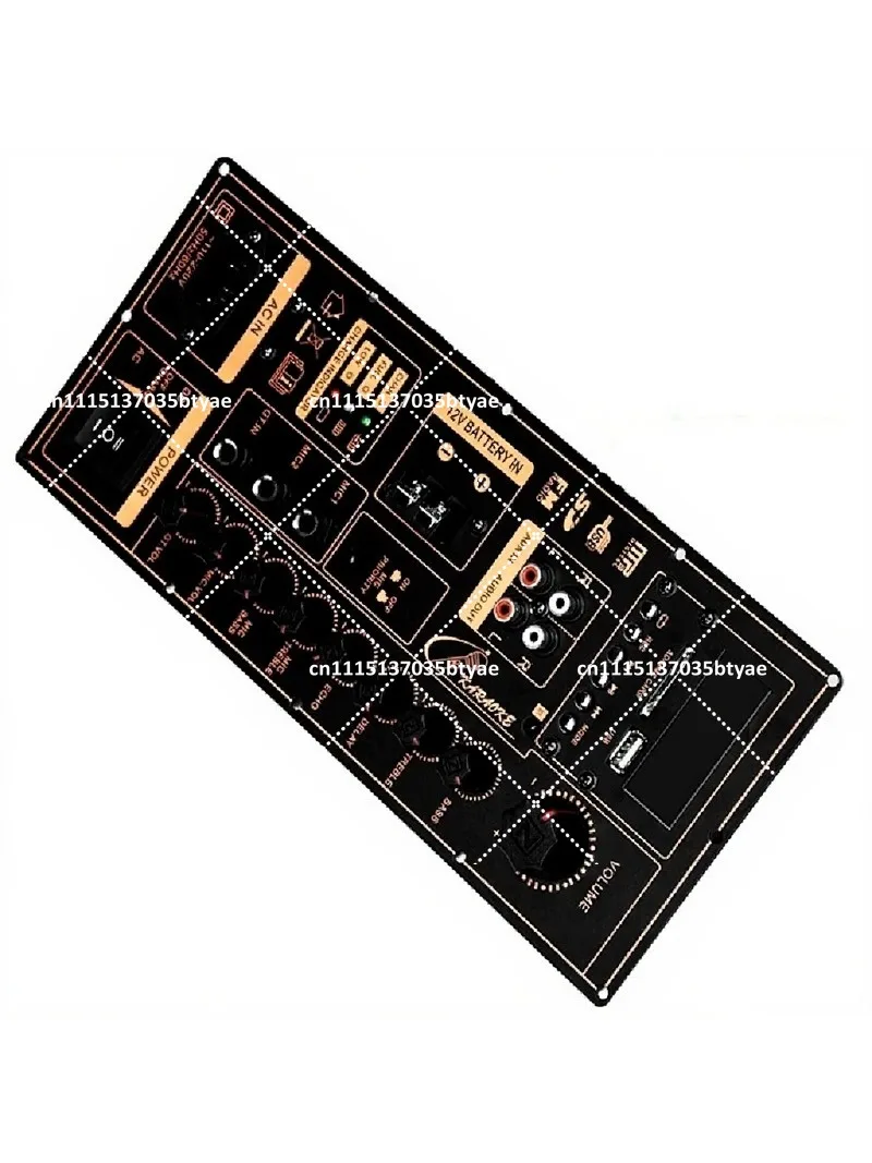 DIY 200W High Power Outdoor Telescopic Speaker Digital Amplifier Board Bluetooth Dual Output for 10-18 Inch Subwoofer