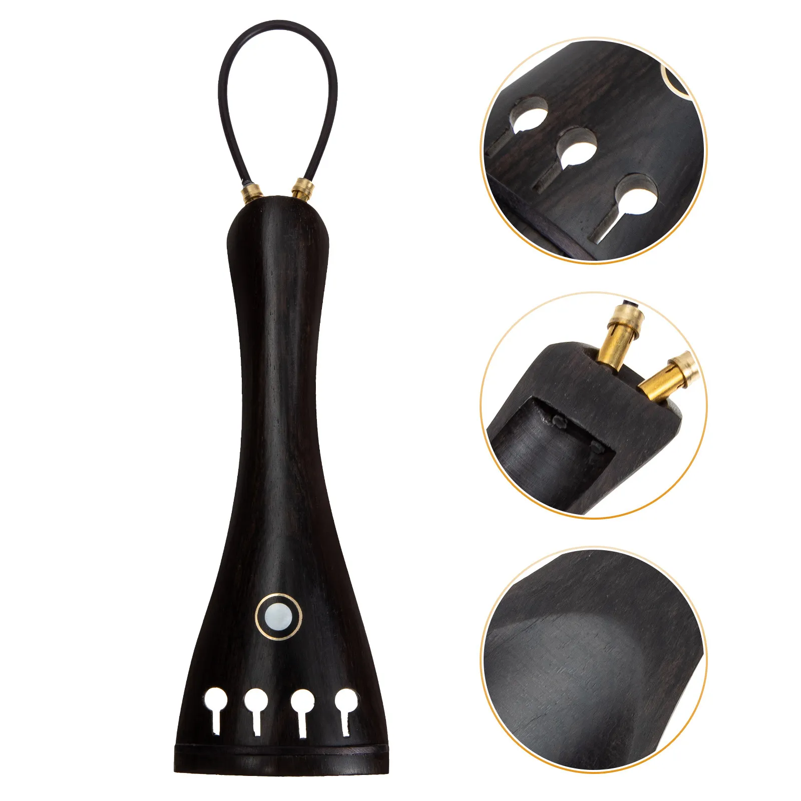 Violin Tailpiece with Wire Replacement Parts Practical Adjuster Instrument Accessories Fine Tuners