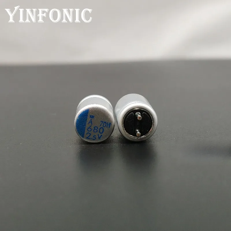 20 قطعة/100 قطعة نيبون 2.5V680uF PSA Serires 8x11.5 مللي متر سوبر منخفضة ESR 680 فائق التوهج/2.5 فولت للوحة الأم VGA مكثف صلب