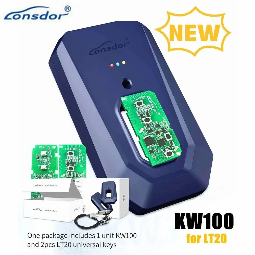 Lonsdor KW100 for Toyota Smart Key Generation for LT20 Keys Generation When All Keys Lost & Adding Keys