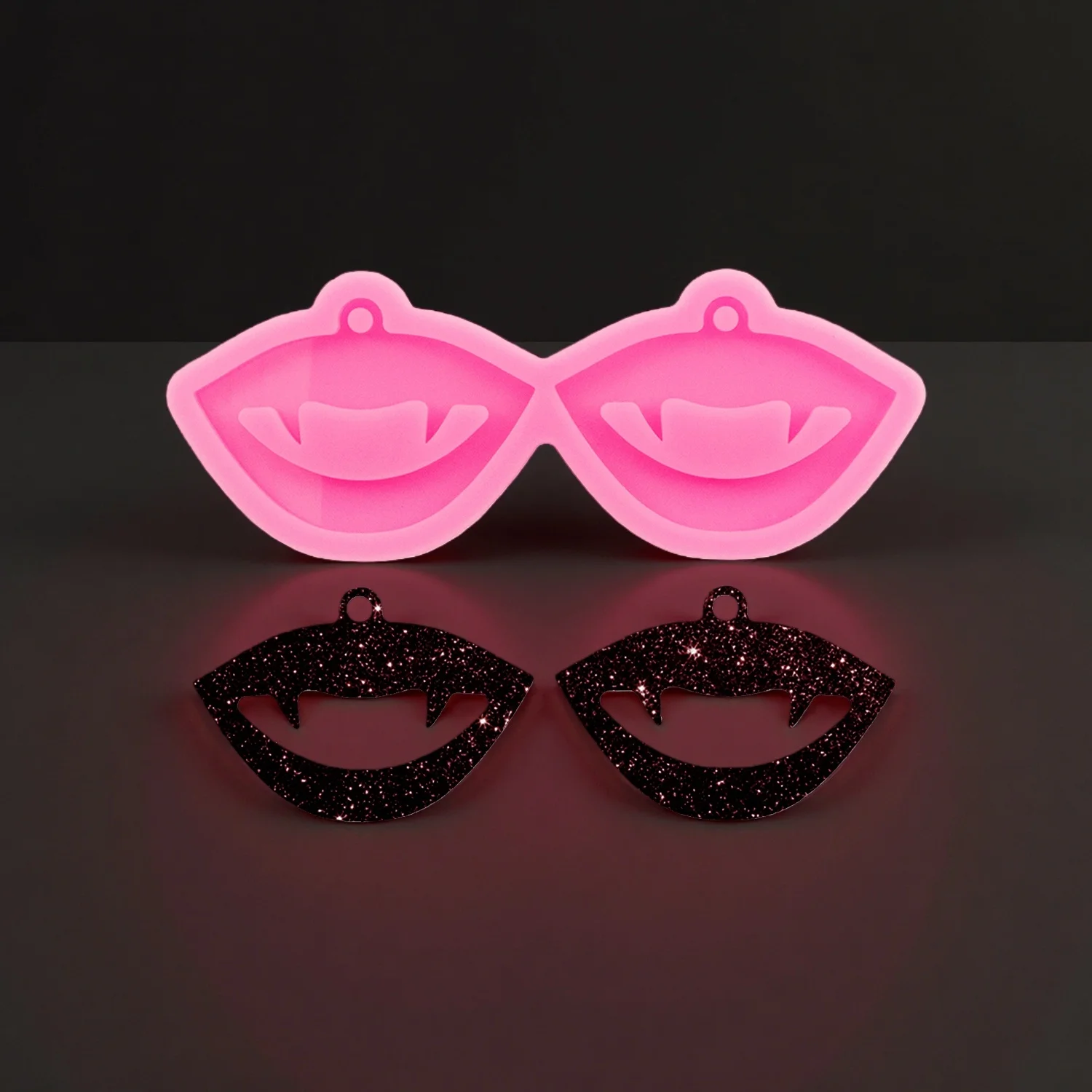 

Halloween Vampire teeth Silicone Resin Earring Mold DIY Making Epoxy Resin Jewelry DIY Craft Silicone Mold