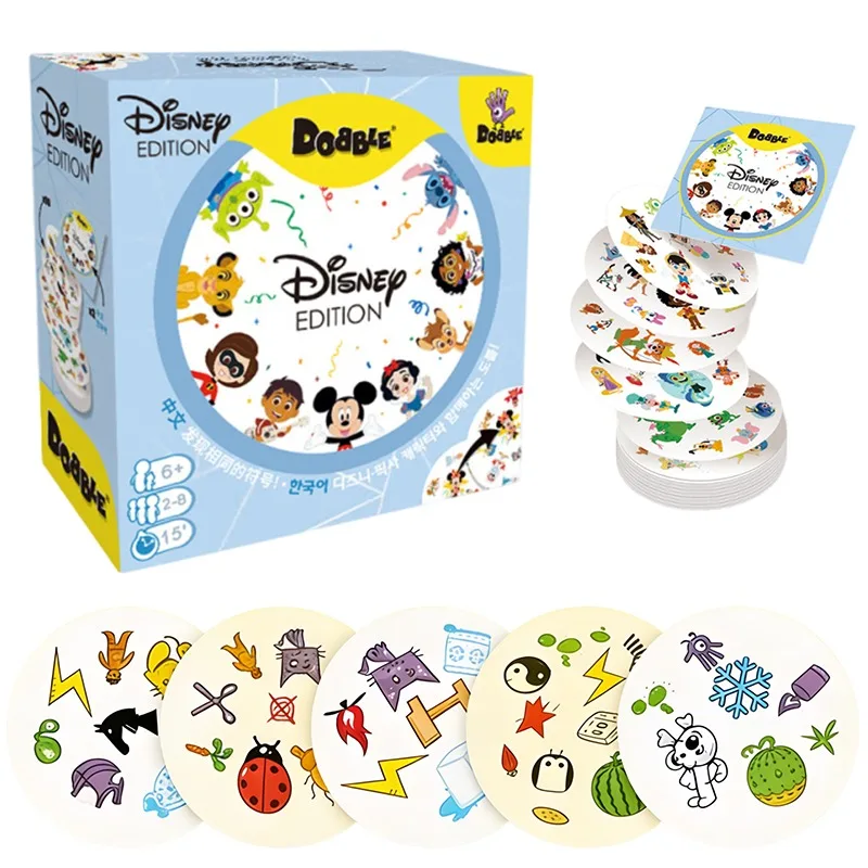 

Genuine Disney Cards Board Game Casual Party Cooperative Family Game Interactive Toy Anime Peripherals Kids Holiday Gifts