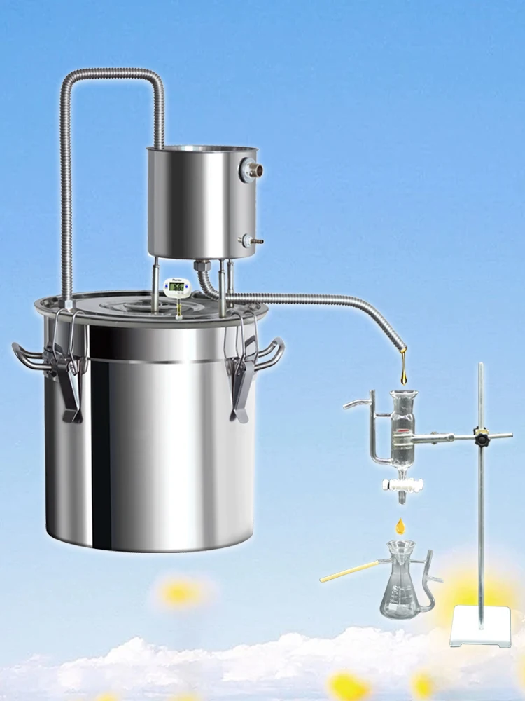 Household Small Distiller Essential Oil Distillation Equipment Pure Dew Extractor Laboratory Factory Direct Sales