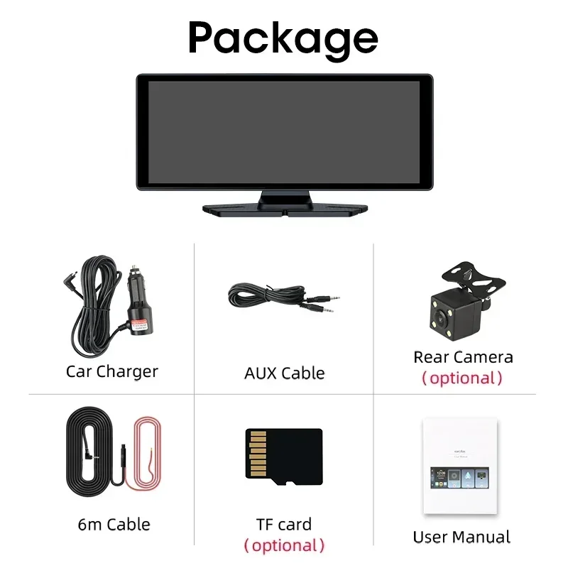 Develuck Universal 10.26\'\' Android Auto Carplay Screen Car Radio Multimedia Video Player Portable MP5 Intelligent System WIFI BT