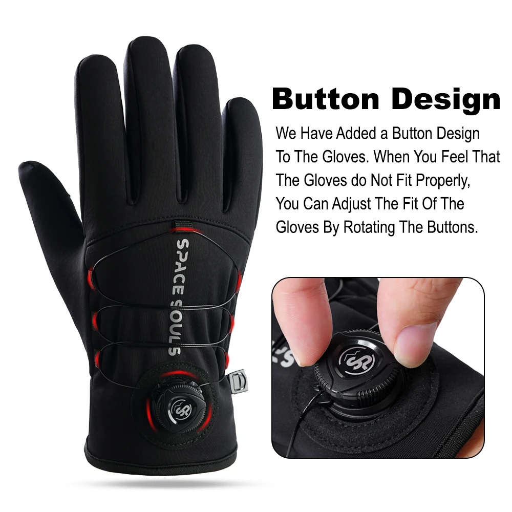 Neue Winter Schnalle Radfahren Handschuhe Unisex Winddicht Touchscreen Warme Handschuhe männer frauen Outdoor Sport Laufen Skifahren Handschuhe – Detail 9