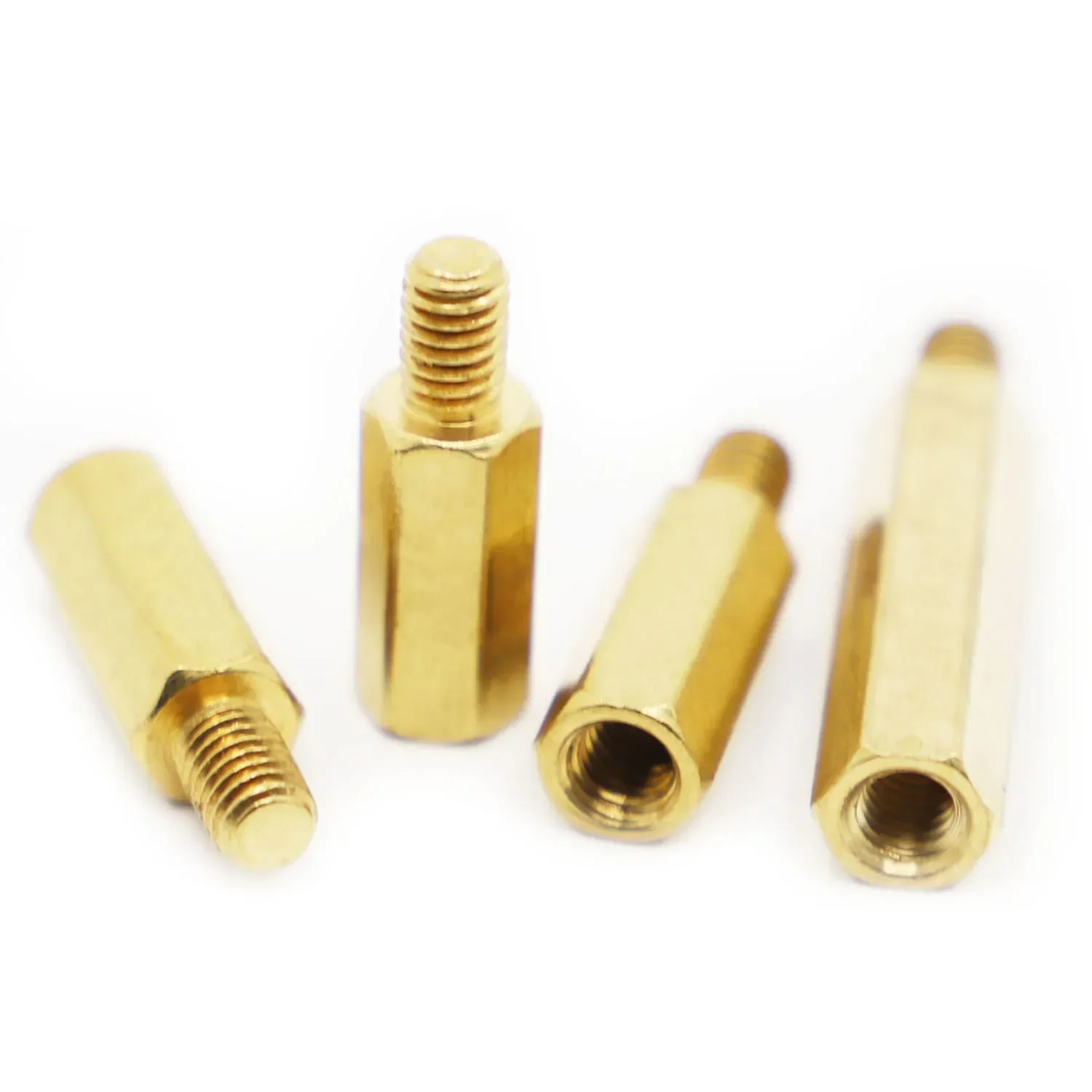 Brass Hex Male Female Standoff Board Rack Stud Hexagon Threaded Pillar PCB Column Motherboard Spacer Screw Bolt M2 M2.5 M3 M4 M5