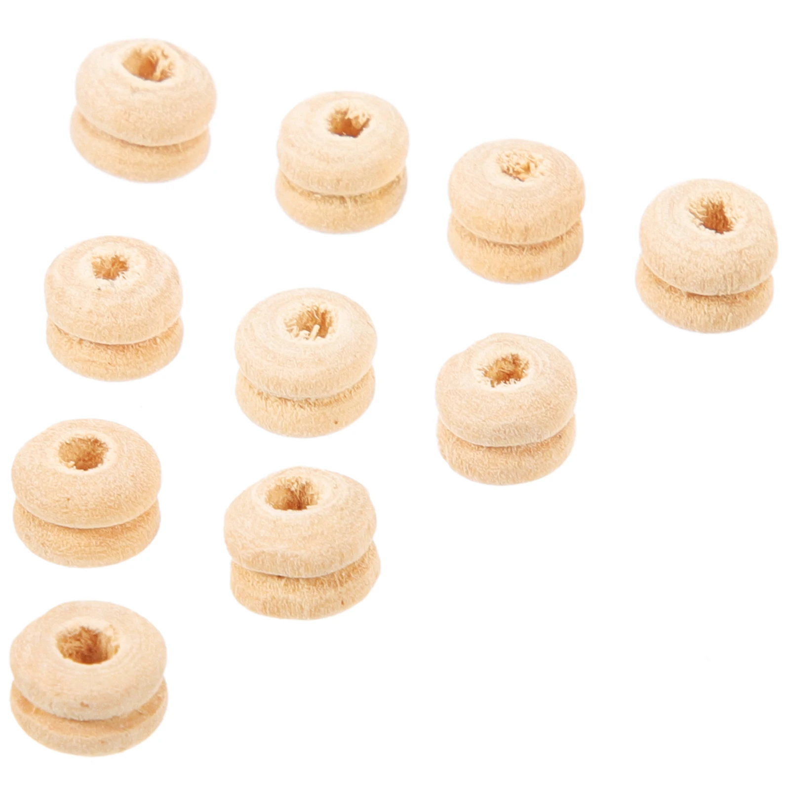 100 قطعة الحرف الطبيعية DIY زاك لم تنته فاصل الخشب للحرف الخرز الخشب الطبيعي مستلزمات صناعة المجوهرات #3