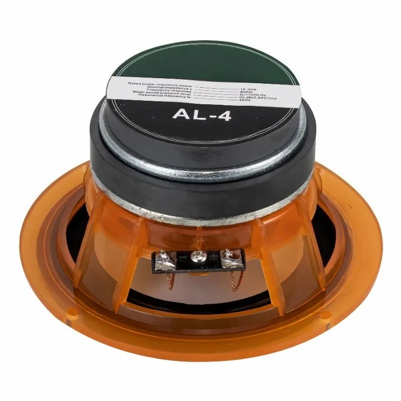 A-011 AL-4 4 Inch Full Range Speaker Bookshelf Speaker 40-80W 8 Ohm 1 Pair
