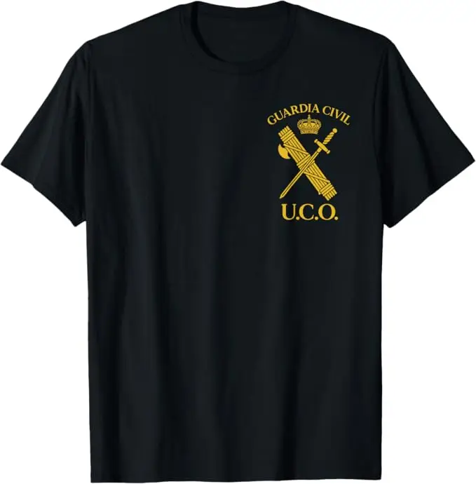 Guardia UCO Unidad Central Operativa Guardia Civil Spanish T-Shirt Short Sleeve Casual 100% Cotton Shirt
