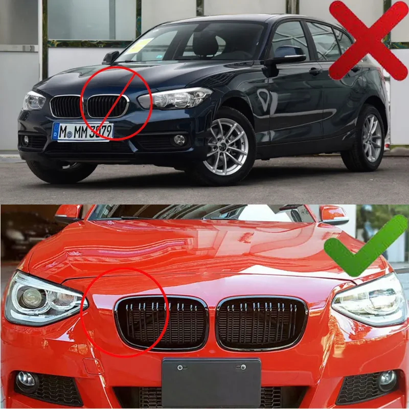 

Carbon Fiber Color For BMW 1-Series F20 F21 125i 118i 116I 125B 2010-2014 Front Bumper Kidney Grille Hood Grills