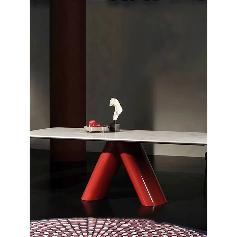 

Light luxury restaurant rock slab dining table, modern simple home high-end dining table