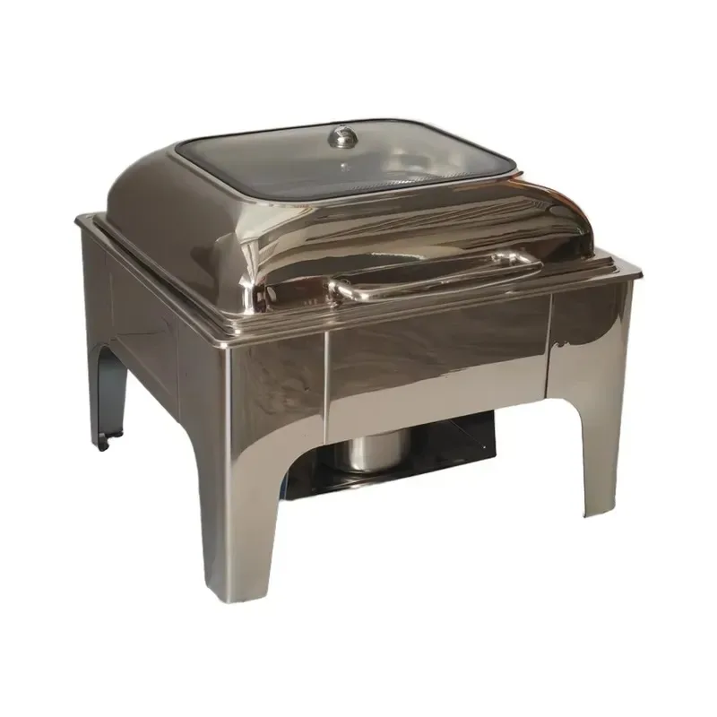 Hot-selling classic stainless steel soup pot multi-room buffet stove overheating protection exclusive classic design