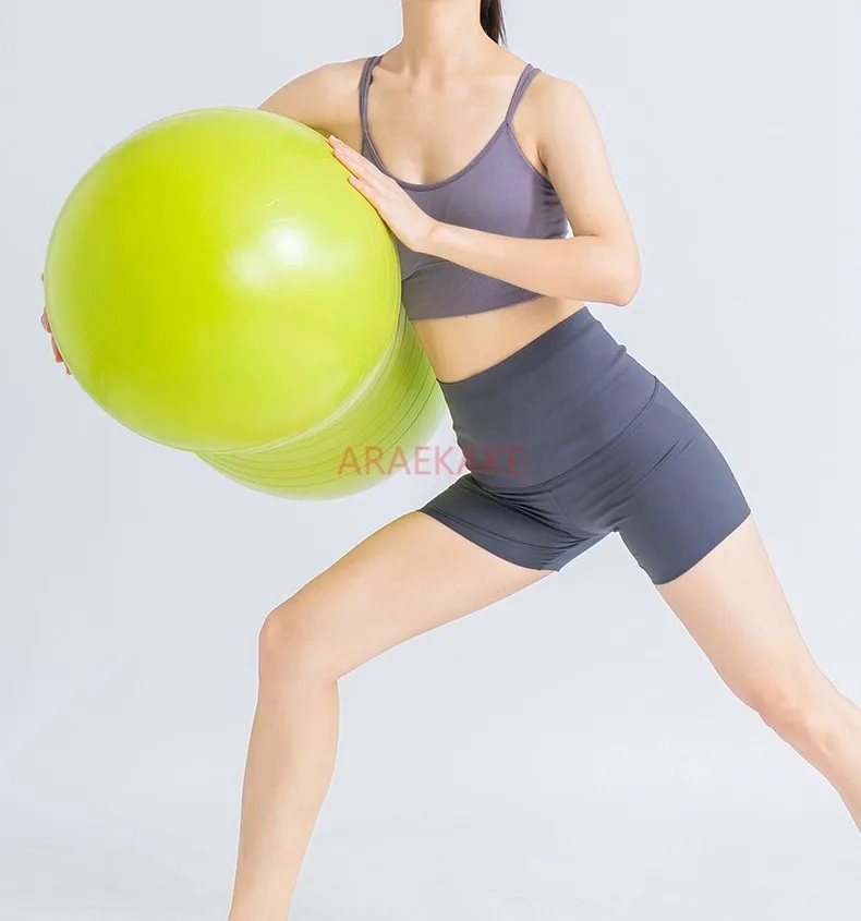1pcs Fitness Peanut Ball Inflating Balloon Exercise Yoga Peanut Ball Pilates Ball Rehabilitation Relaxation Ball
