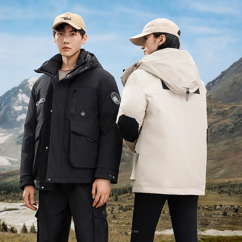 Waterproof Assault Cotton Jacket Men's Winter Warm Thick Men's Outdoor Fashionable Casual Camping Jacket Men's Tops