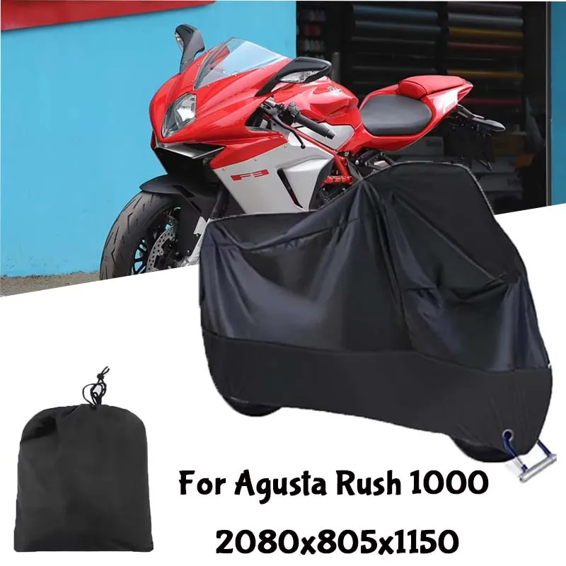 Motorcycle Full Covers For Agusta Rush 1000  Car Outdoors Sun Protection Dust No Ear Thickened Oxford Clothcover Accessories