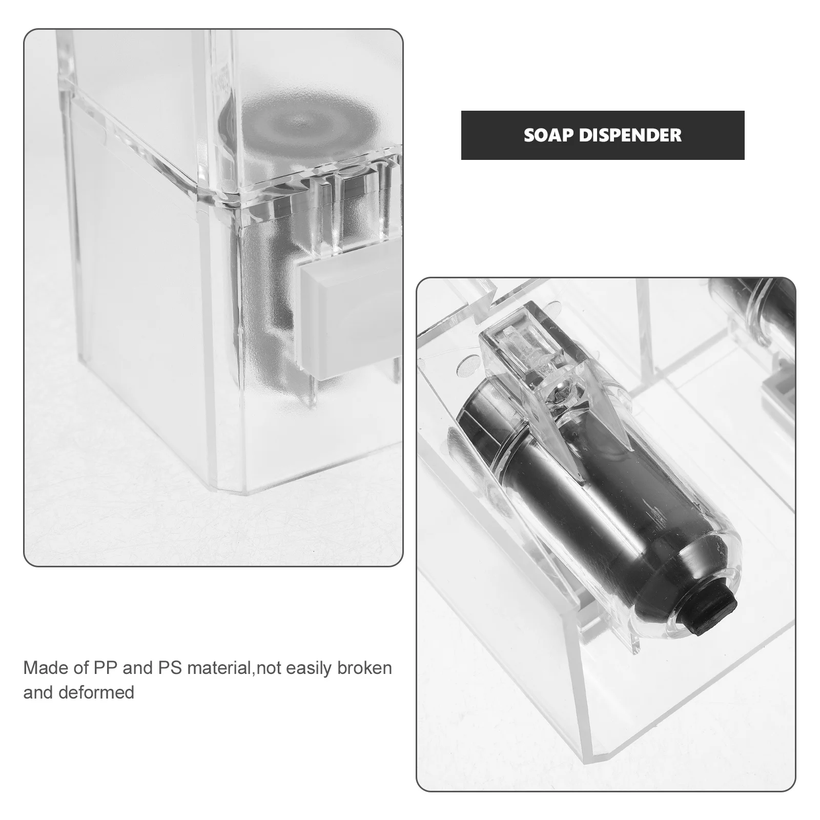 

Wall Mounted Soap Dispenser No Drill Shower Shampoo Body Wash Container Replacement Bottle For Bathroom Liquid Soap