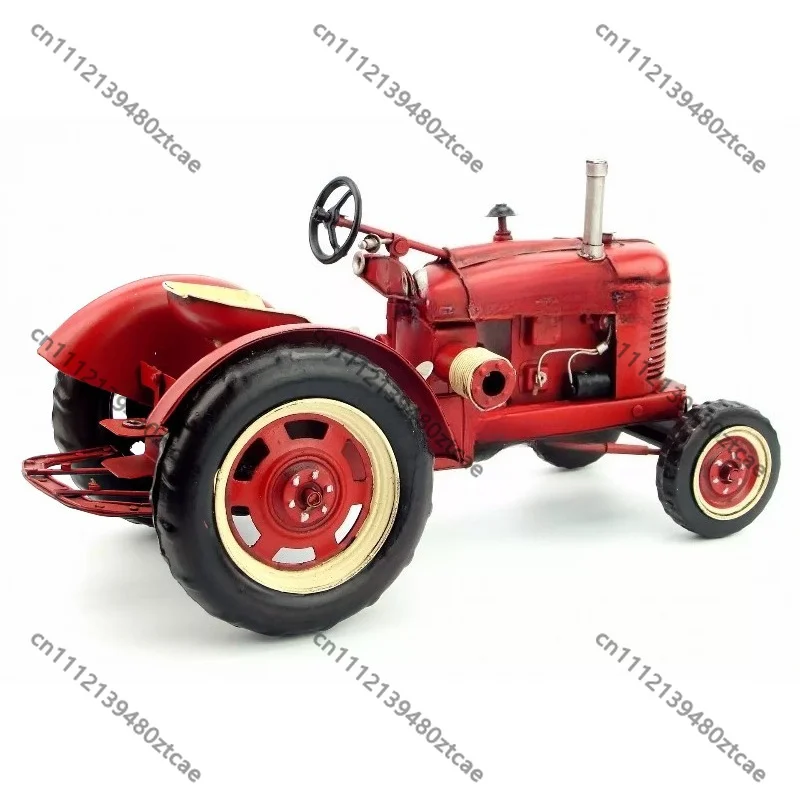American Retro Vintage Farm Tractor Model Ornament, Creative Decoration & Gift for Foreign Friends