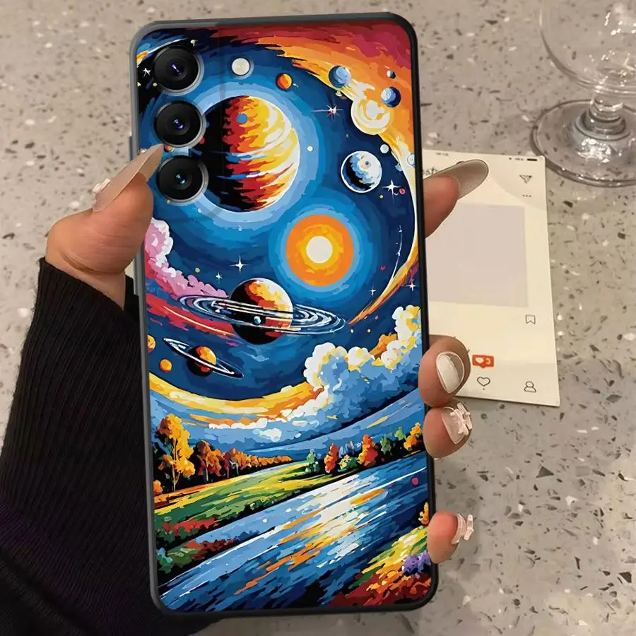 Phone Cover Case for Samsung Galaxy A24 A16 A11 A12 A15 A51 A36 A26 A13 A14 A22 A52 A35 A34 Bright Star River