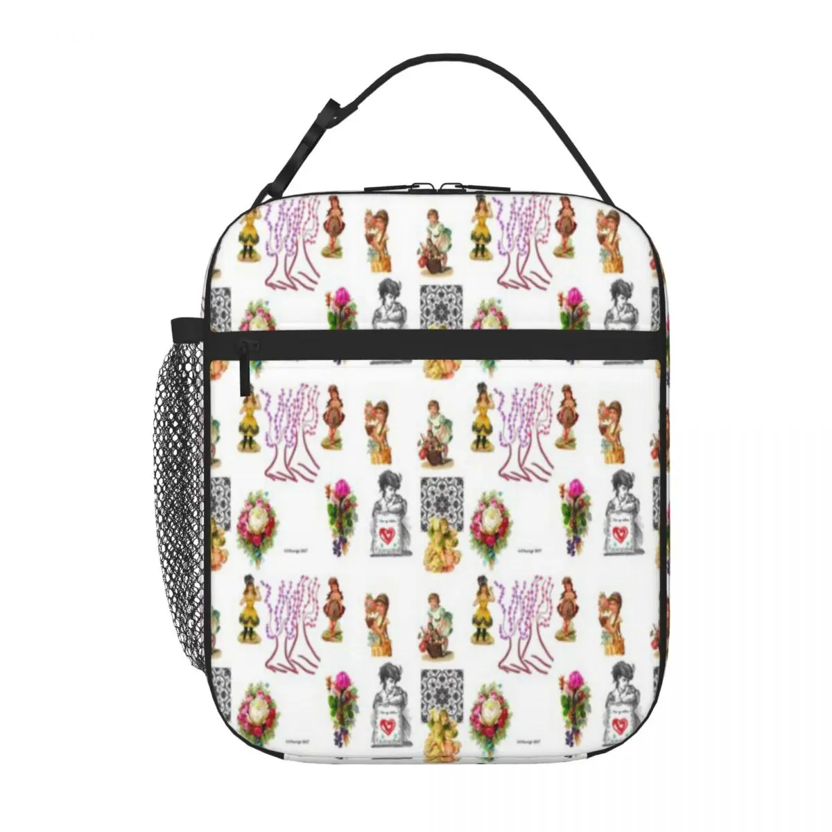 Hot Sale Victorian Mothers Nylon Texture Office Lunch Bag Business Commute Camping Lunch Bag
