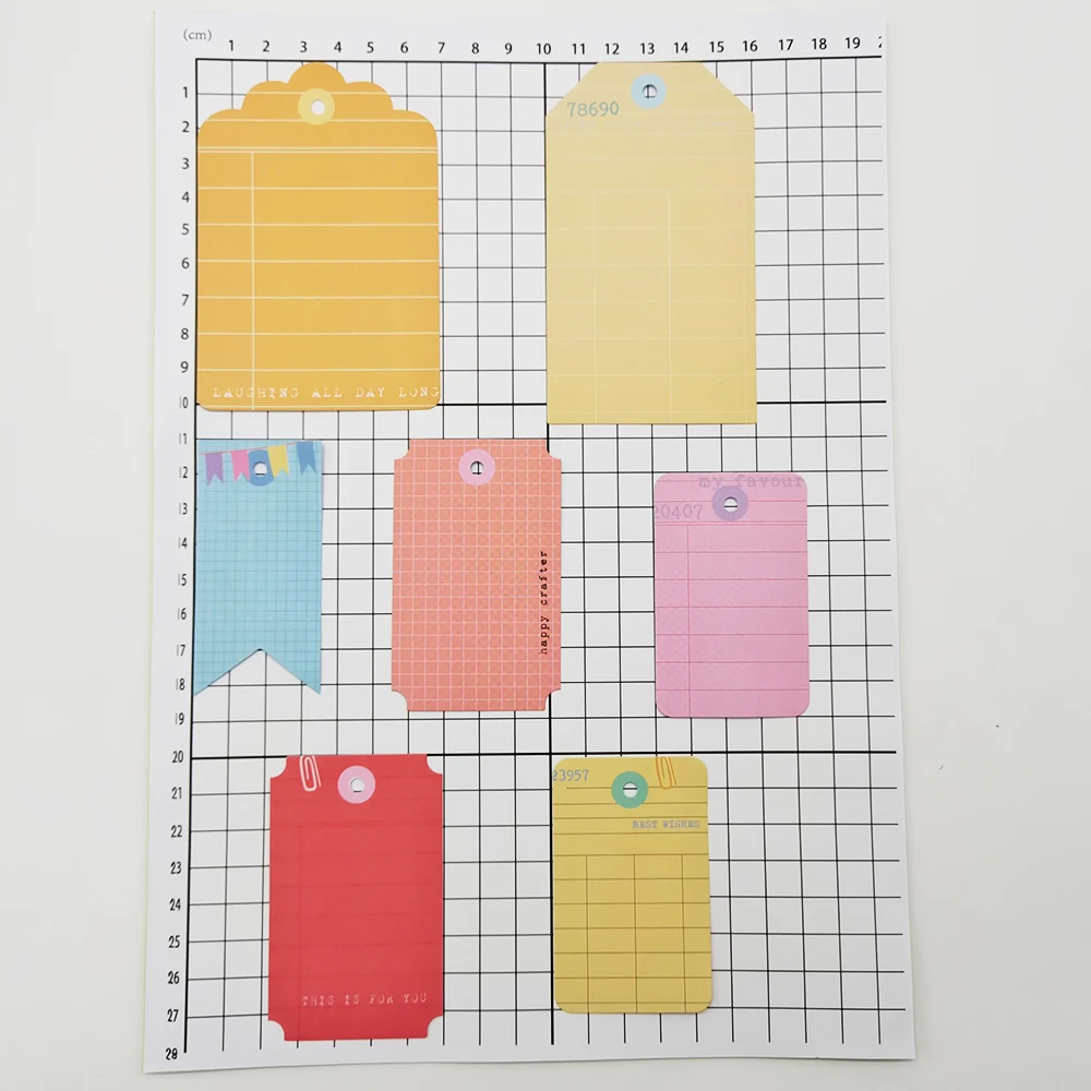 Creative Path 9-teiliges Happy Crafter Scrapbooking-Journaling-Set mit Dekorationspapier, Stanzformen und Verzierungen für DIY-Bastelarbeiten – Detail 33