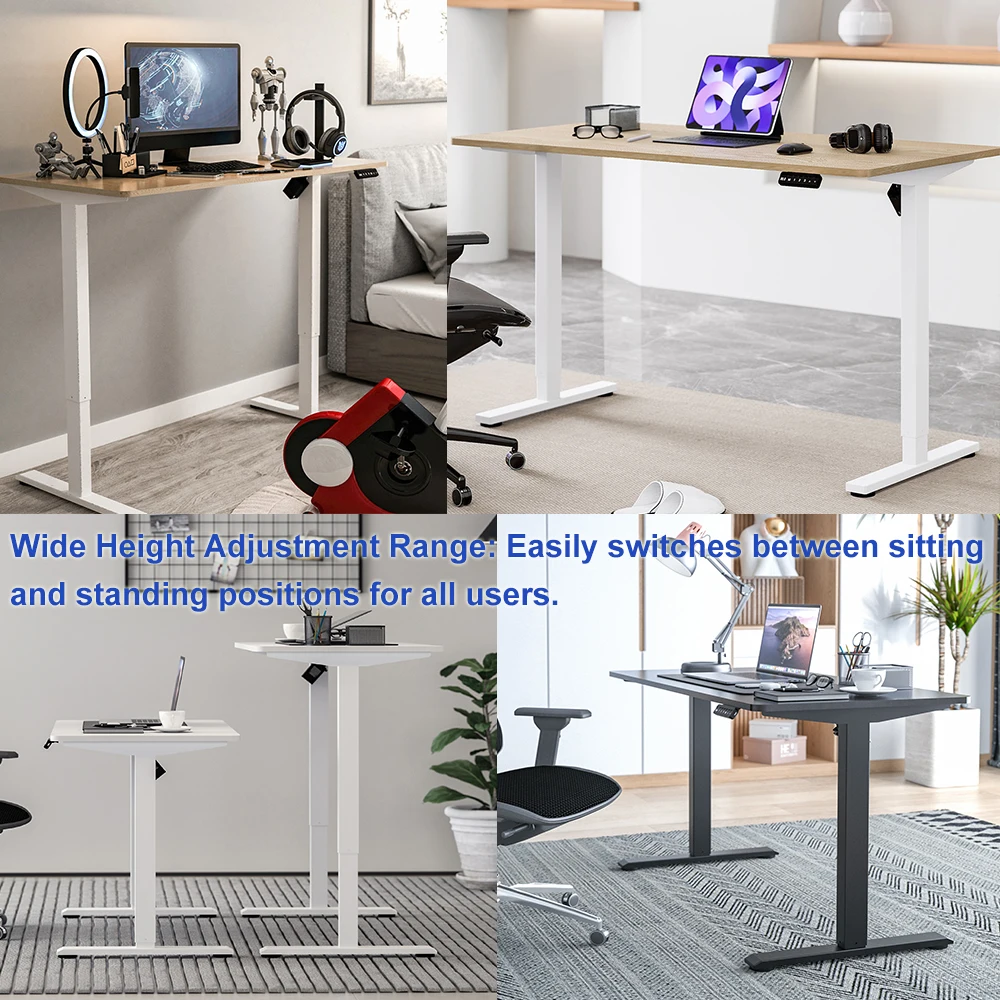 Automatic Computer Ergonomic Desk up Down Memory Controller Height Adjustable Single Motor Electric Sit Standing Desk Frame