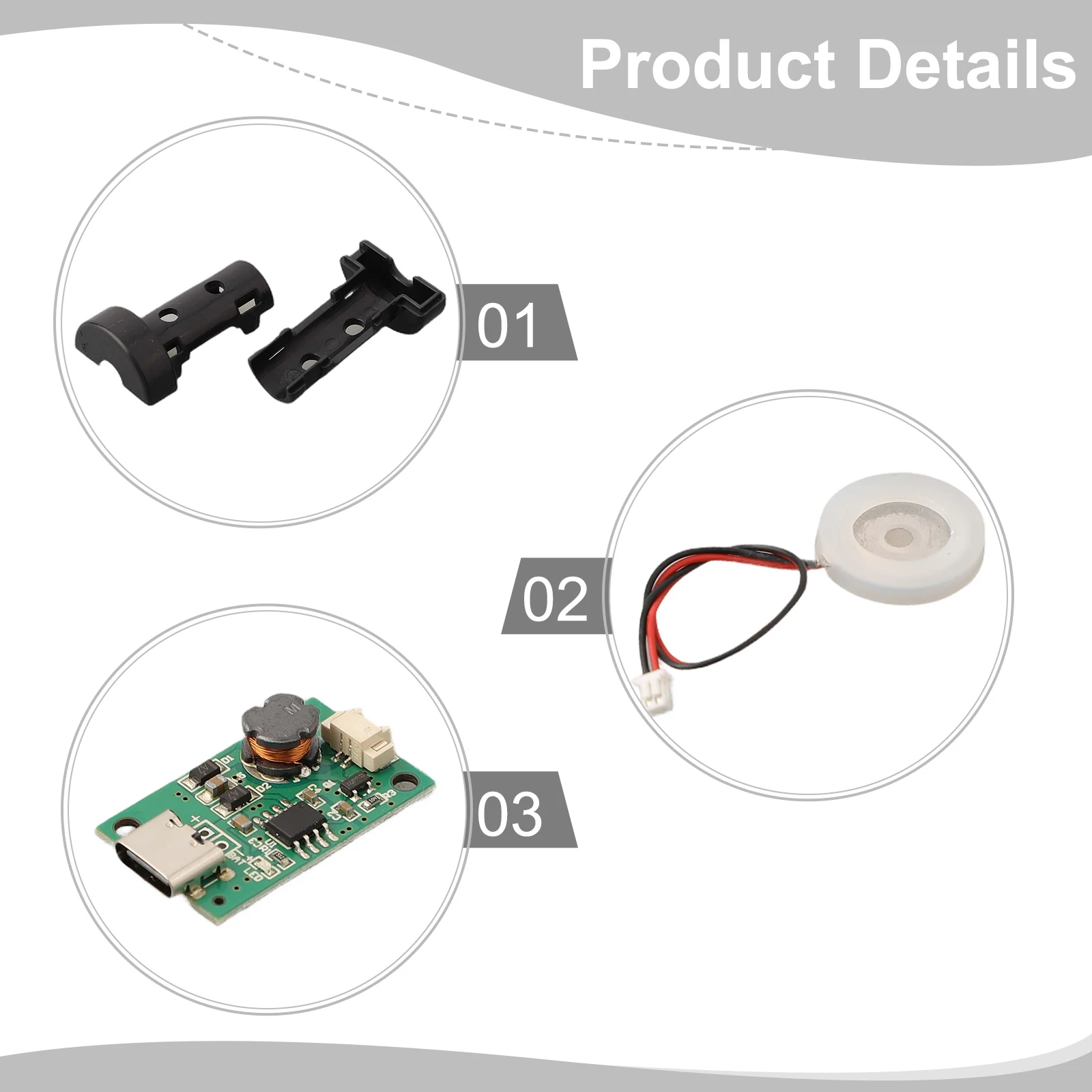 Spray Driver Module Humidifier Kit Humidifier Module Household Accessories DC5V Mini Replacement Type-c 1.5-2W