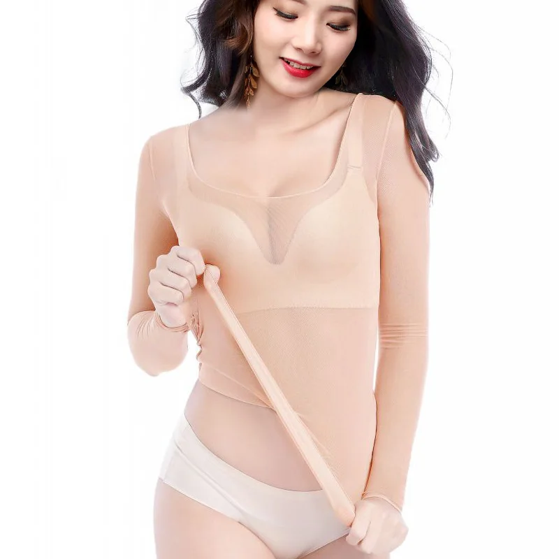 Fly Charm Danza del ventre Top Skin Color Me High Elastici Base sottile irt Dance Abiti invisibili Primavera Estate da donna