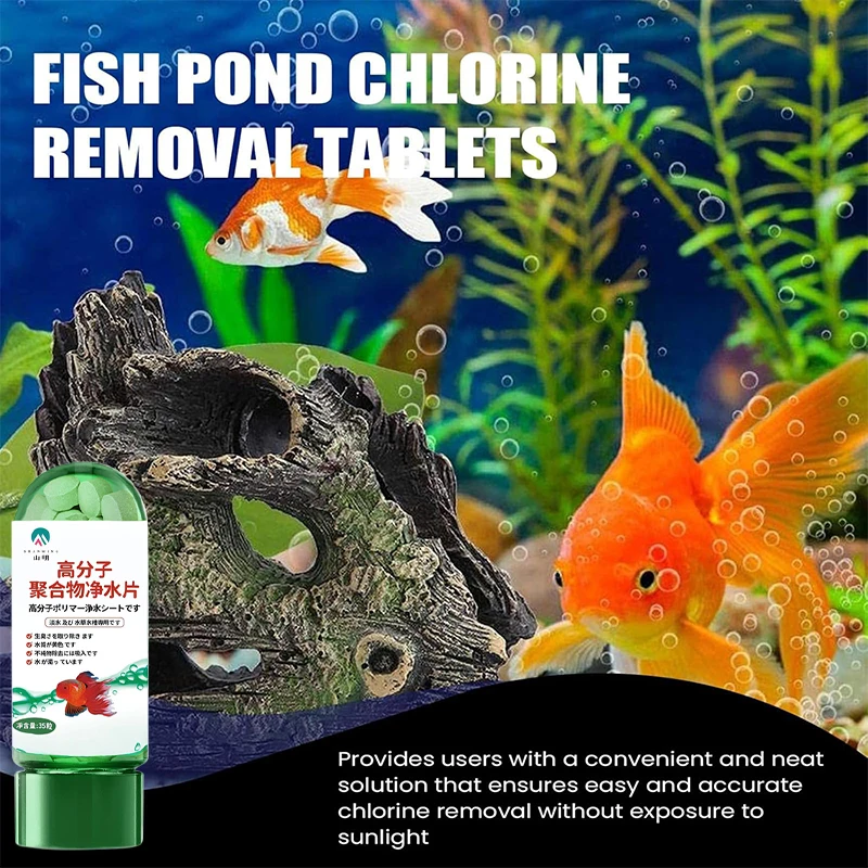 Potężne tabletki do oczyszczania wody w akwarium Usuwanie mętności w akwarium Oczyszczanie wody Polimerowe tabletki do oczyszczania wody