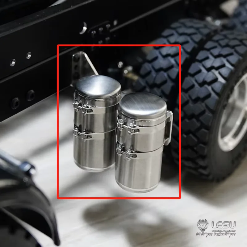 LESU 1/14 Tamiya tractor truck remote control model toy simulation gas tank double gas tank air filter G-6170