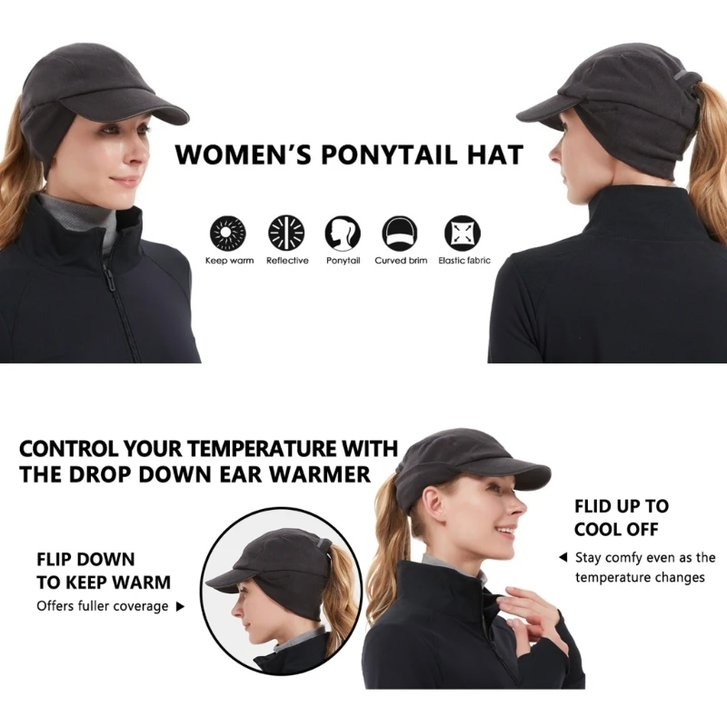 Thermals Winter Hat For Outdoor Activity Soft Polyester Cold Weather Hat