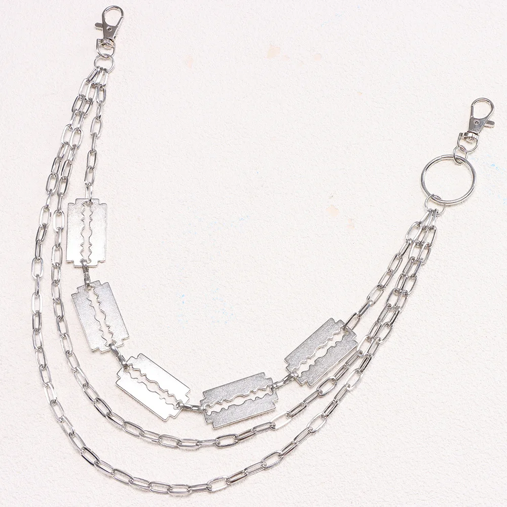 Hip-Hop-Punk-Hosenketten, geeignet für Männer und Frauen, Metallgürtelketten, Party- und Karneval-Accessoires – Detail 11