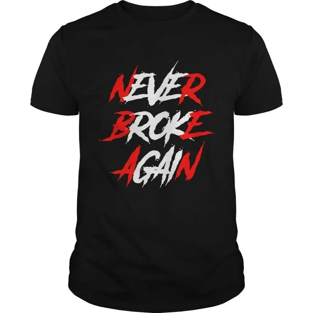 Never Broke Again. Fashion Hip-hop Rap Music Fans T-Shirt 100% Cotton O-Neck Summer Short Sleeve Casual Mens T-shirt Size S-3XL